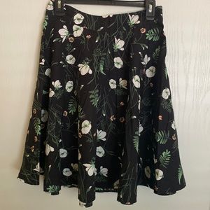 A&F Floral circle skirt